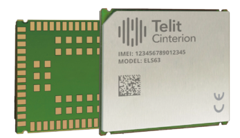 The telit citron module is shown on a white background.