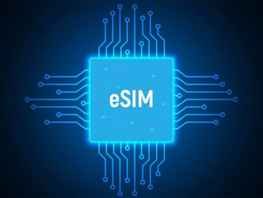 A digital representation of an eSIM.