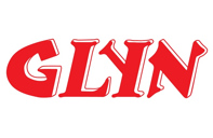 Red text logo displaying the word "GLYN" in bold, capital letters with a slightly italicized style.