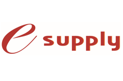 Red lowercase letter "e" followed by the word "supply" in red text on a white background.